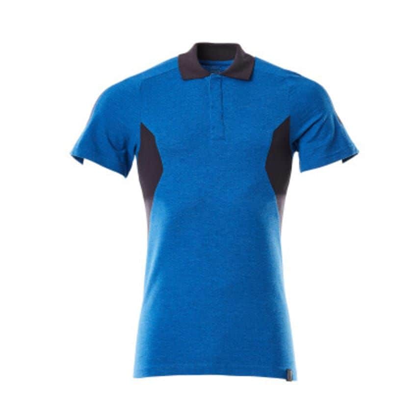 Mascot Modern Fit Polo Shirt - Azure Blue/Dark Navy - Small
