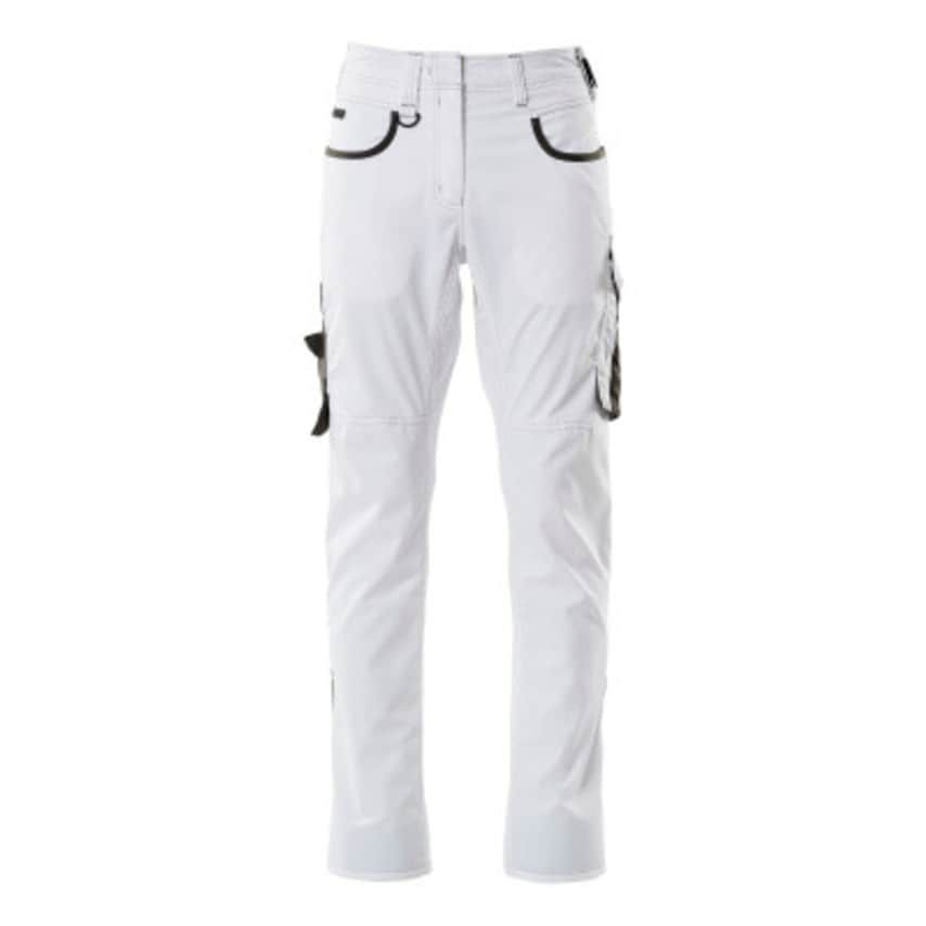 Mascot Women's Pearl Fit Trousers - White/Dark Anthracite 76C40 (L30W25)