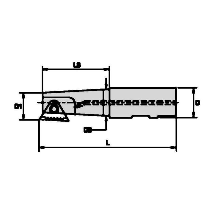 Kennametal K035TM1RW075STN10M Mini Thread Mill With Coolant