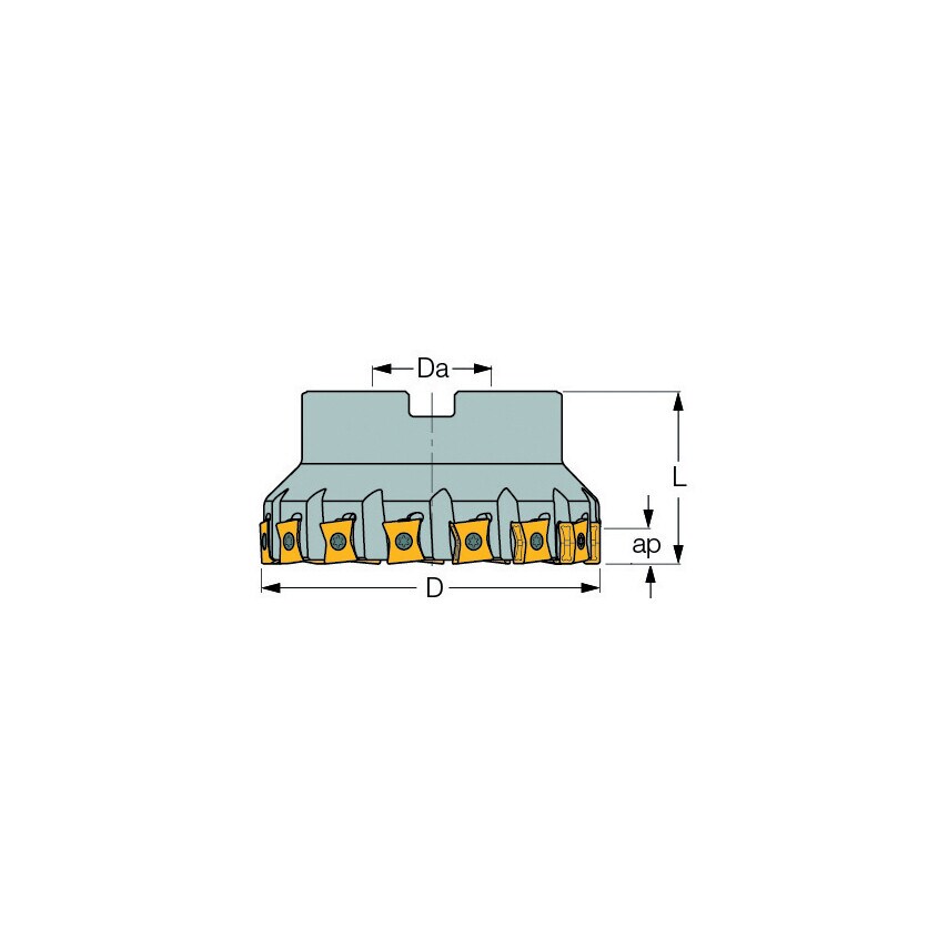 Iscar F90LN D080-07-27-R-N15 HE LIMILL CUTTER