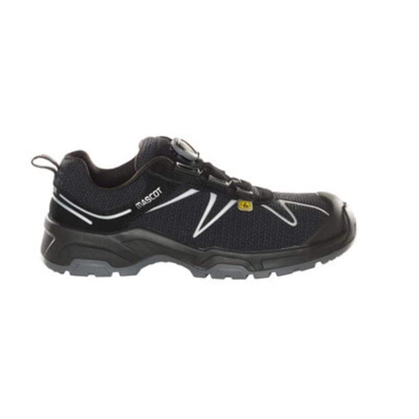 Mascot Safety Shoes S3 with Boa Closure - Black/Silver 1046 (M11)