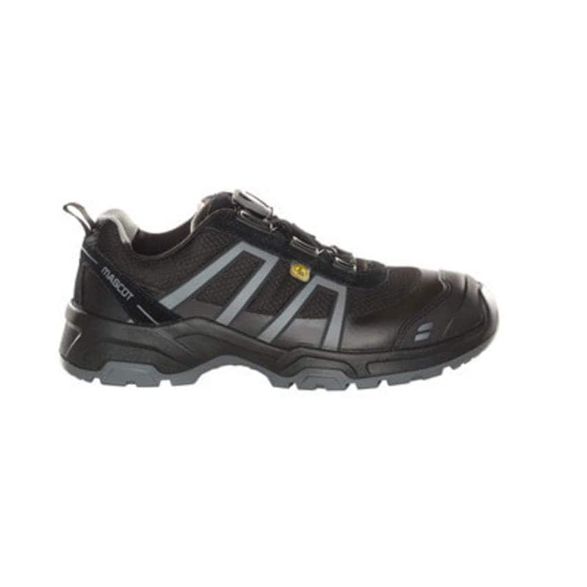 Mascot Safety Shoes S1P with Boa Closure - Black/Light Anthracite 1040 (M6.5)