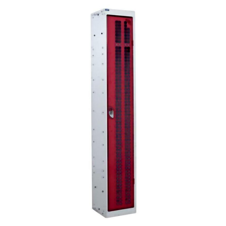 QMP Spectrum School Locker 1365.300.300 - 2 Compartment - Tamarillo Red Doors