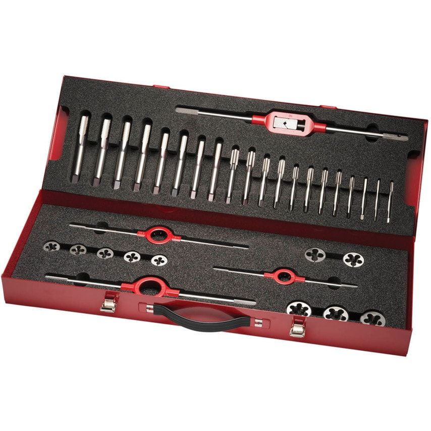 Shop Dormer L120 HS14M 37PC HSS Straight Flute Tap & Die Set Tap