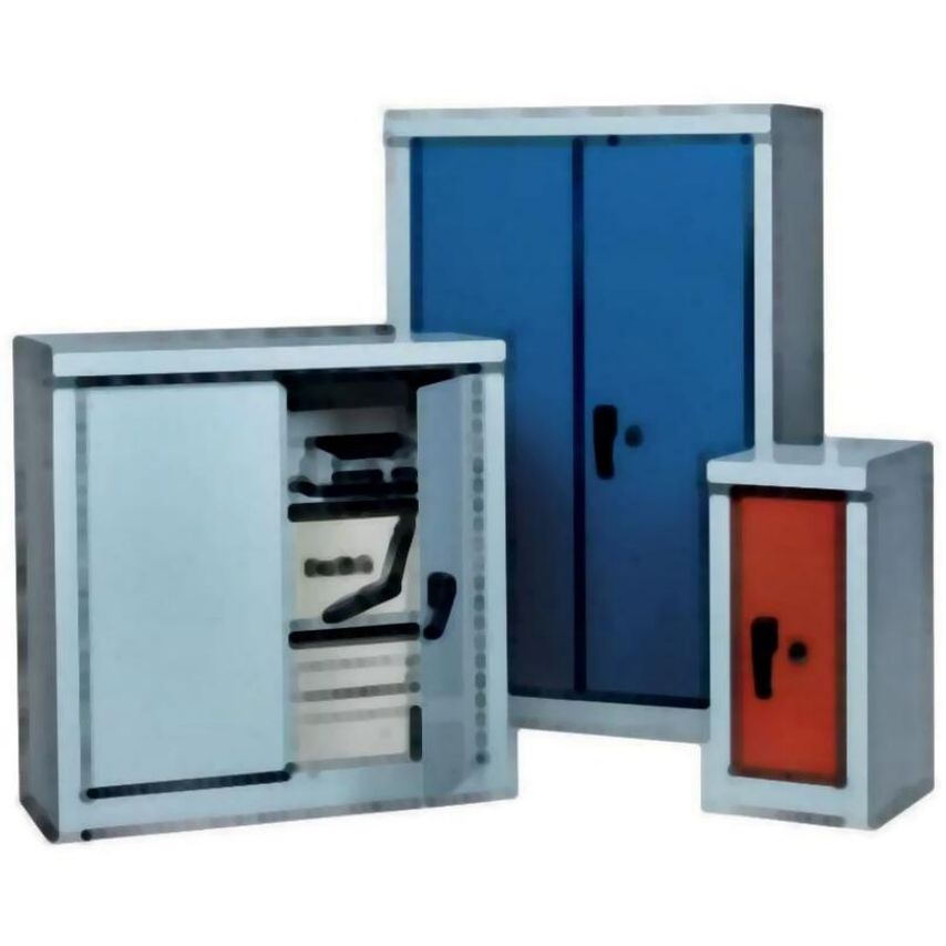 QMP Modular Cupboard 1800.1200.460 - Unit 2- 500.1200.460 - 3 Shelves - Blue Doo