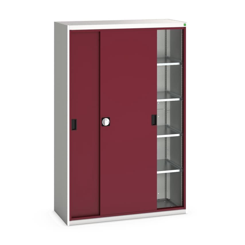 Bott 16926671.24 - Verso Sliding Door Cupboard with 4 Shelves 1300 (W) x 550 (D)