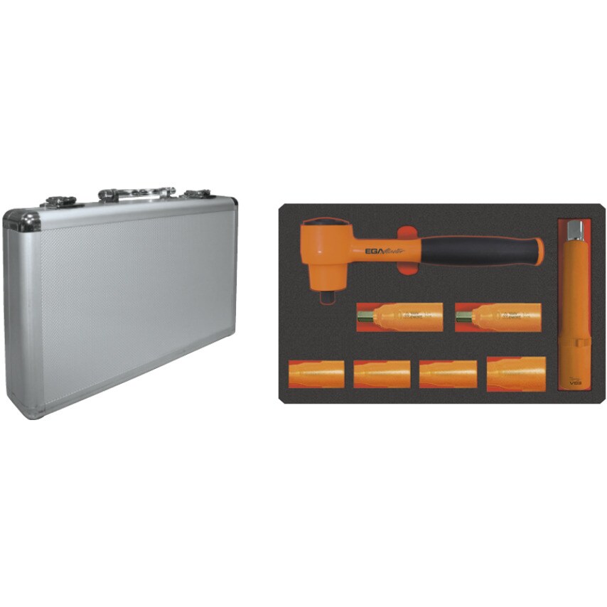 EGA Master Set of 8 Socket Wrenches 3/8" 1000V