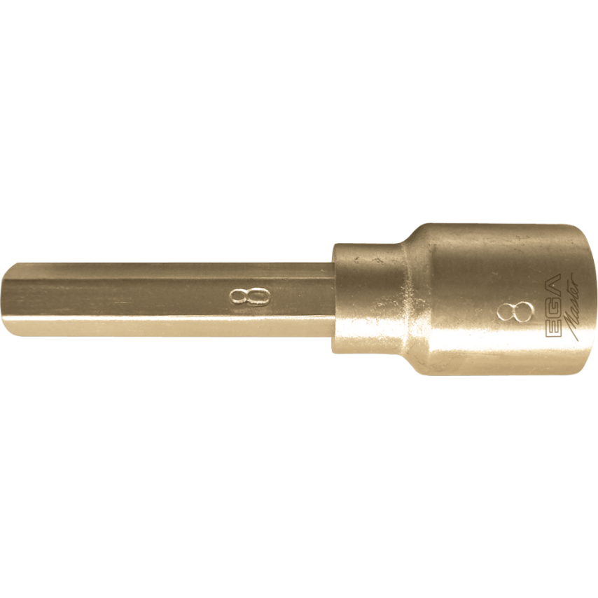 EGA Master Hex Bit Socket 1/4"- 4mm Non Sparking Cu-Be