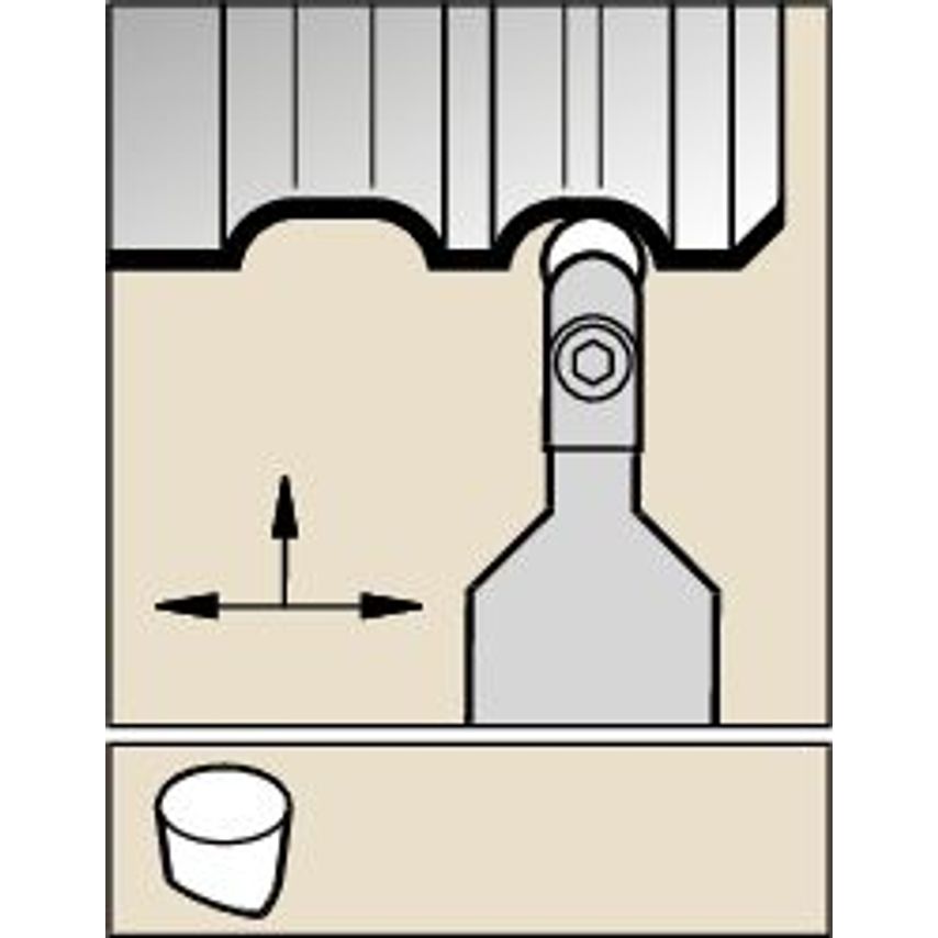 CRDP - V-Bottom Round Toolholder