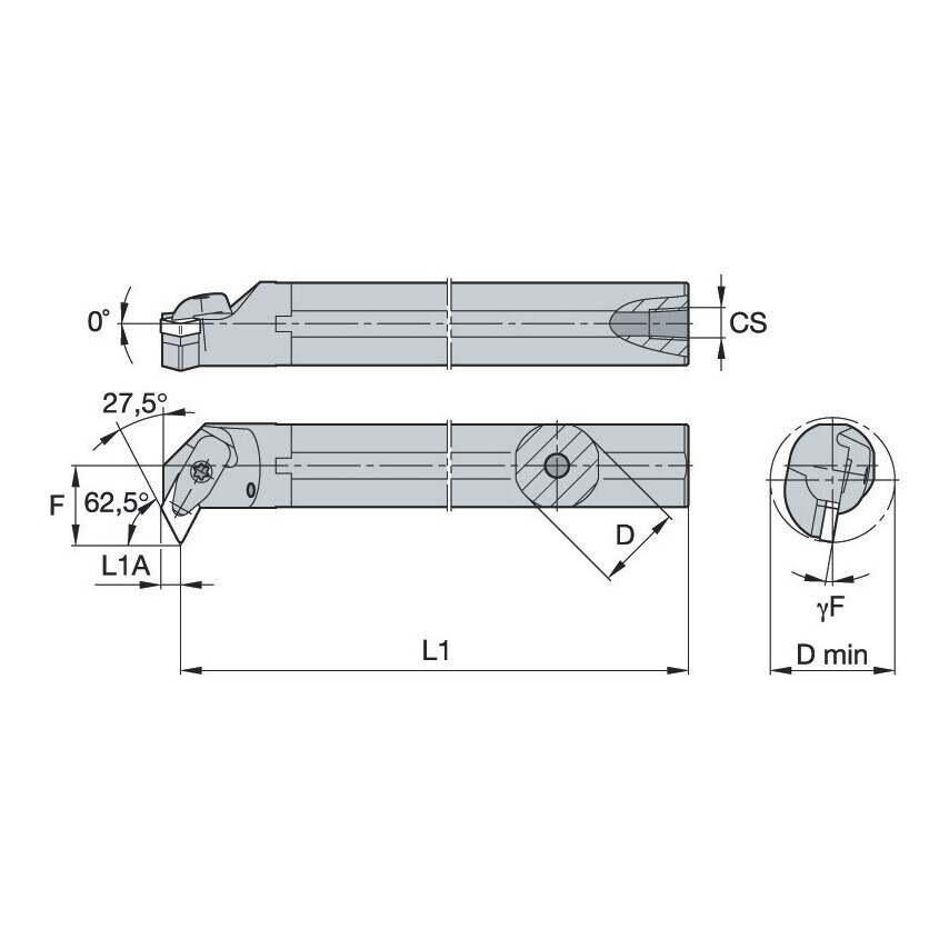 A-DDPN-KC 117,5 - Kenclamp Steel Bar