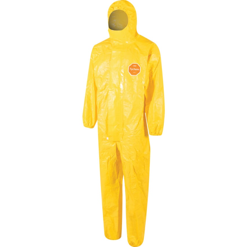 Tyvek Tychem 2000 C Hooded Yellow Coverall - 2XL