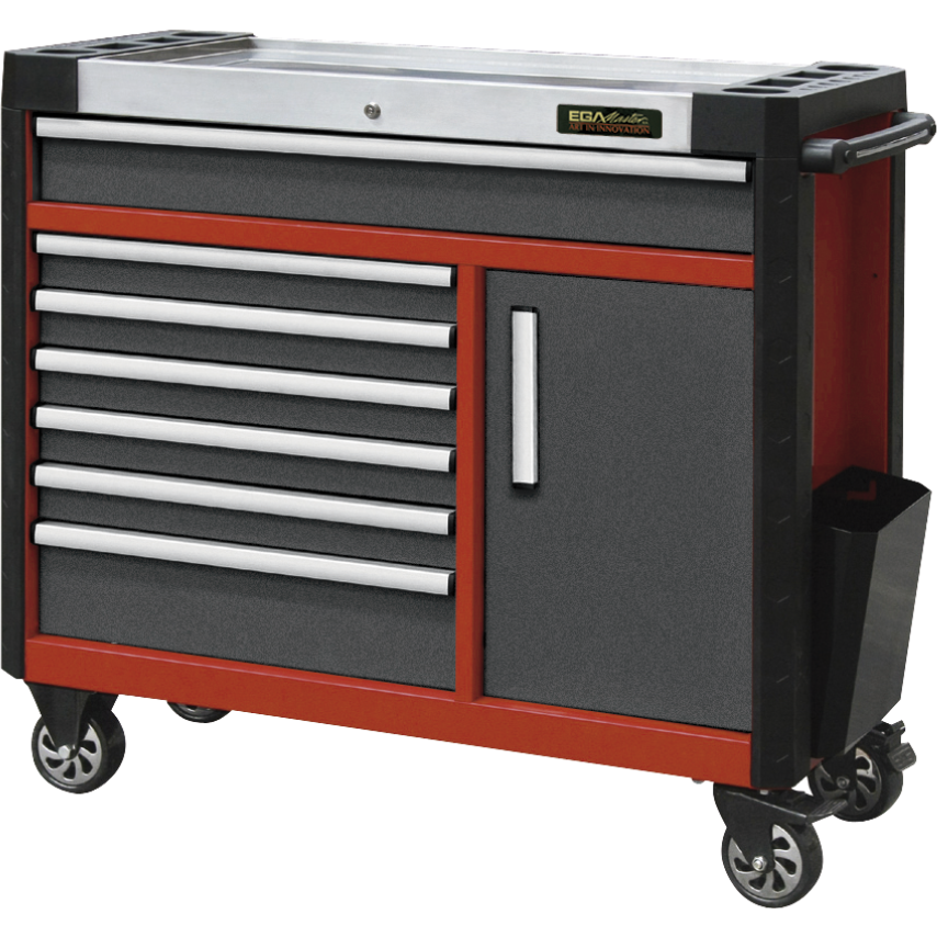 EGA Master Roller Cabinet with 7 Drawers Closet (Green Colour)