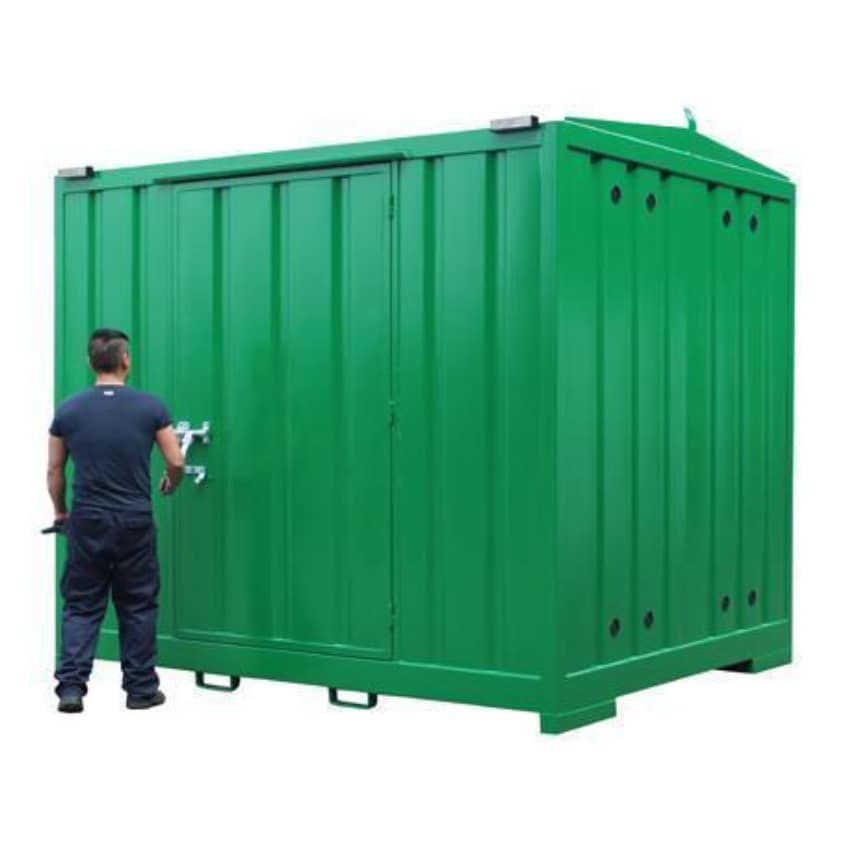 Empteezy 72 x 25L Fully Bunded Walk-in Steel Bunded Store + Floor Space