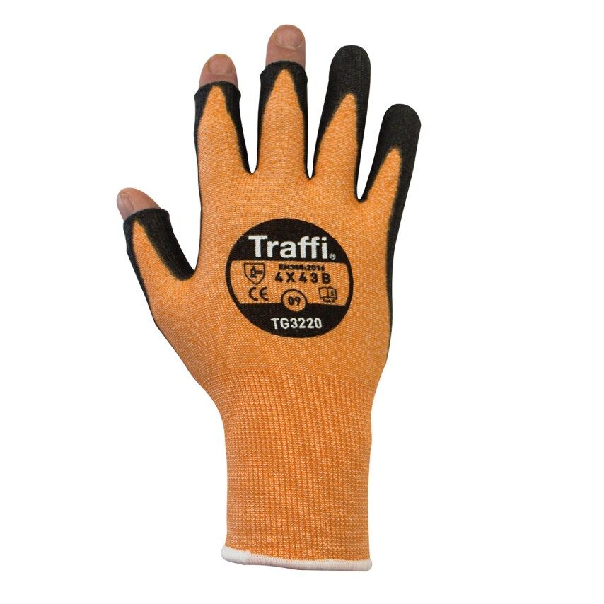 Traffiglove X-Dura 3-Digit PU Palm Coated Glove Cut B Size 9
