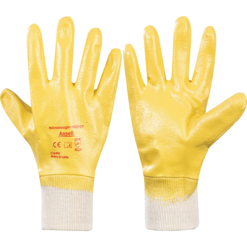Marigold N250Y Nitro Tough Light F/C K/W Gloves Size 8