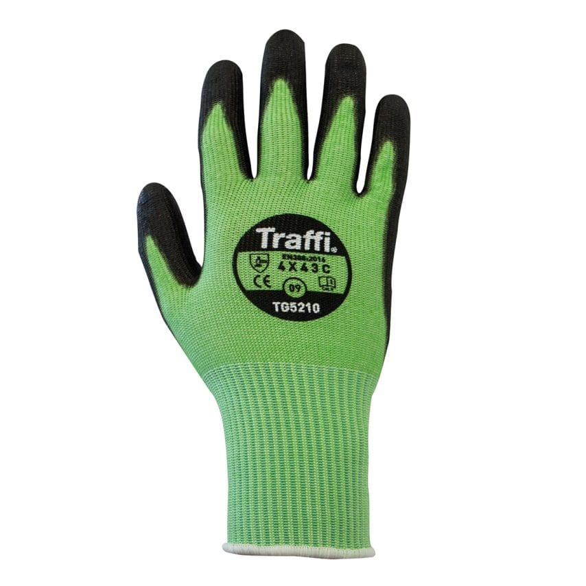 TraffiGlove X-Dura Nitrile PU Palm Coated Glove Cut C Size 11- you get 100