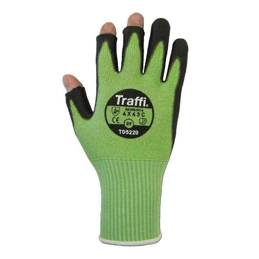 TraffiGlove X-Dura 3-Digit PU Palm Coated Glove Cut C Size 7- you get 10