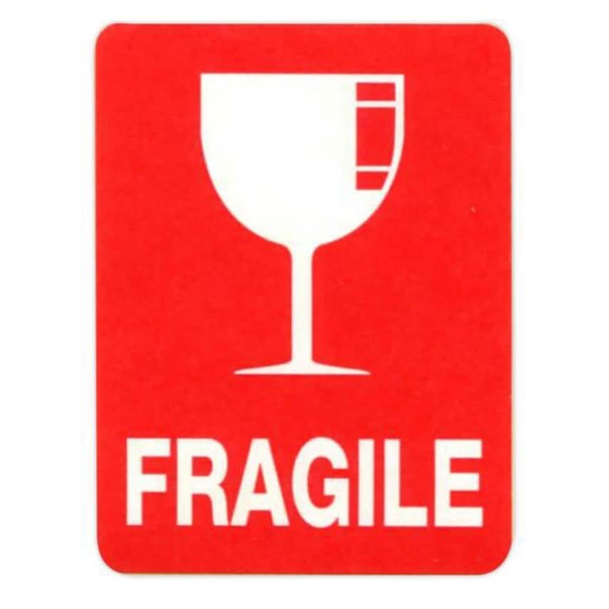 Southgate Transpal Parcel Labels, 45 x 60mm (Printed with Glass Symbo- you get 5