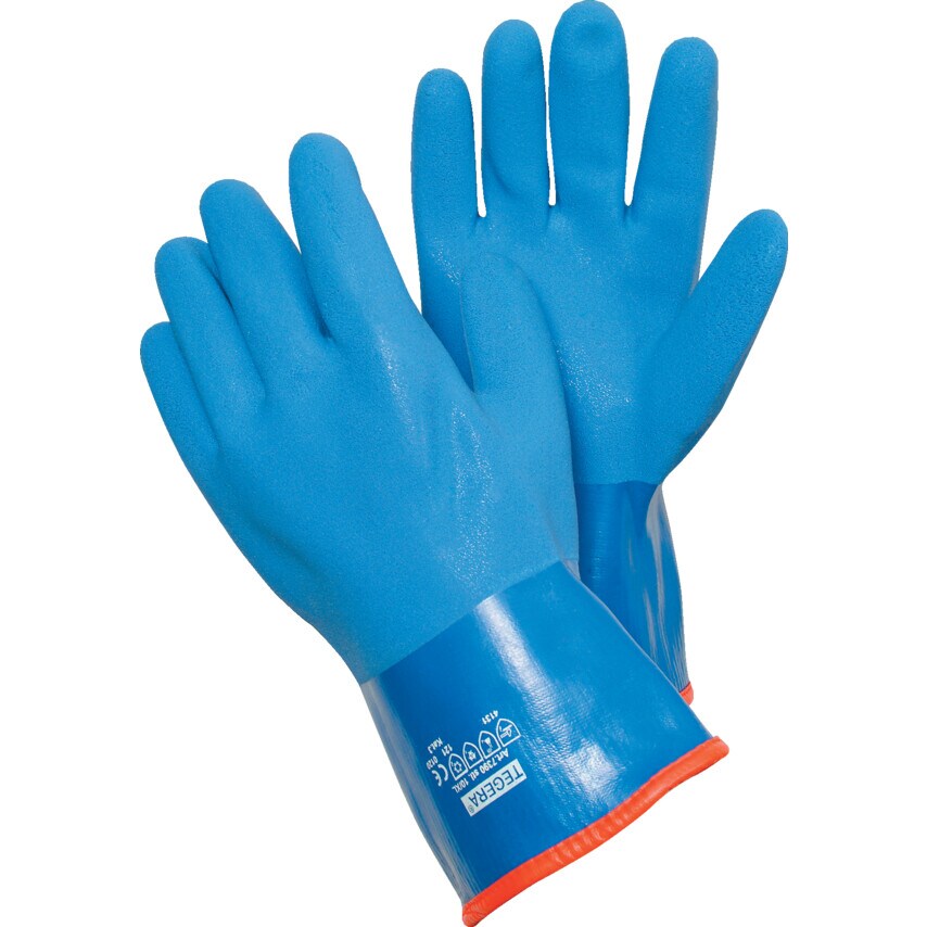 Ejendals 7390 Tegera Vinyl Dipped Gloves Blue Size 10- you get 6