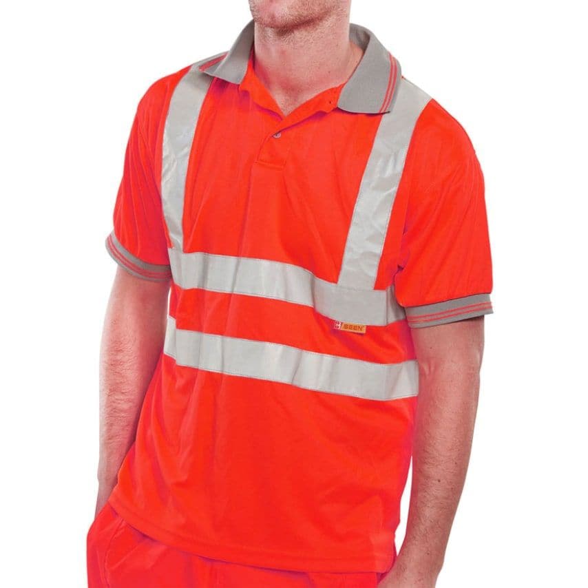 Beeswift BSEEN EN ISO 20471 POLO RED S