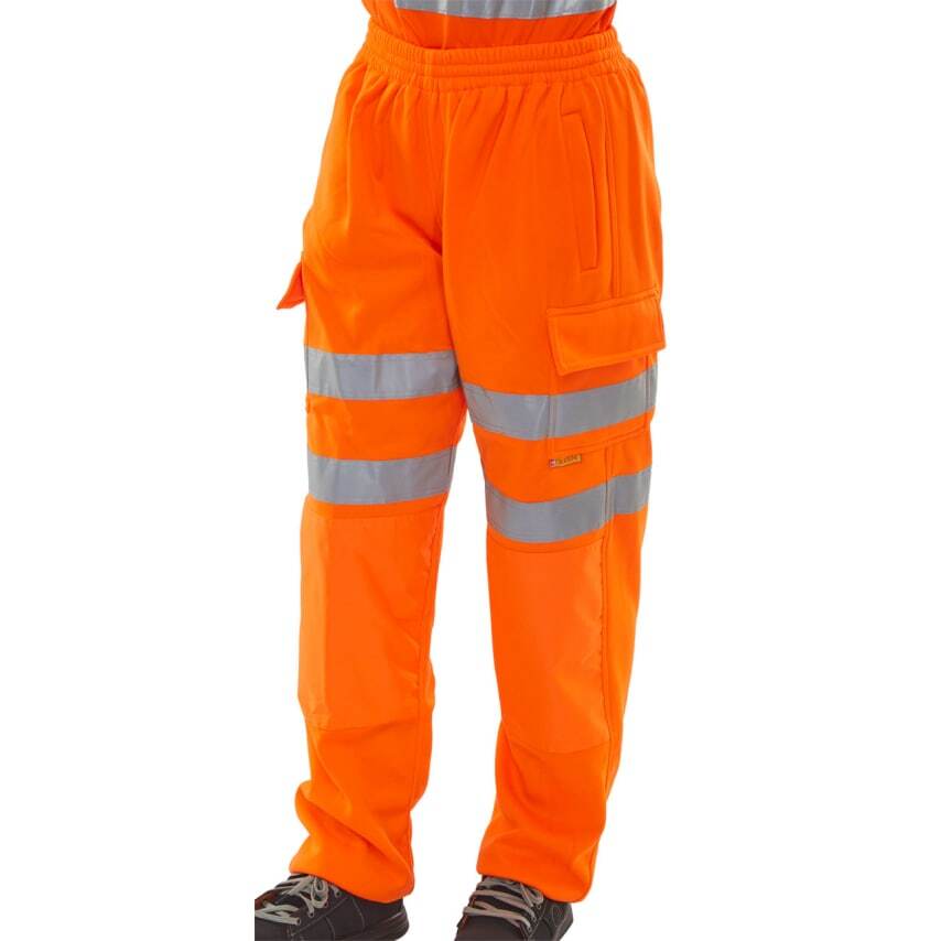 orange hi vis tracksuit bottoms