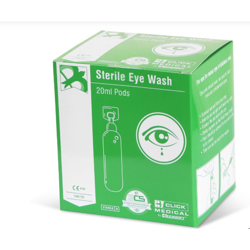 Eyewash Pods Pack 25 x 20ml  Box 25