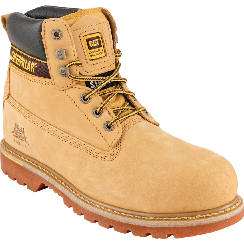CAT 7042 Holton/H Mens Honey Safety Boots - Size 8