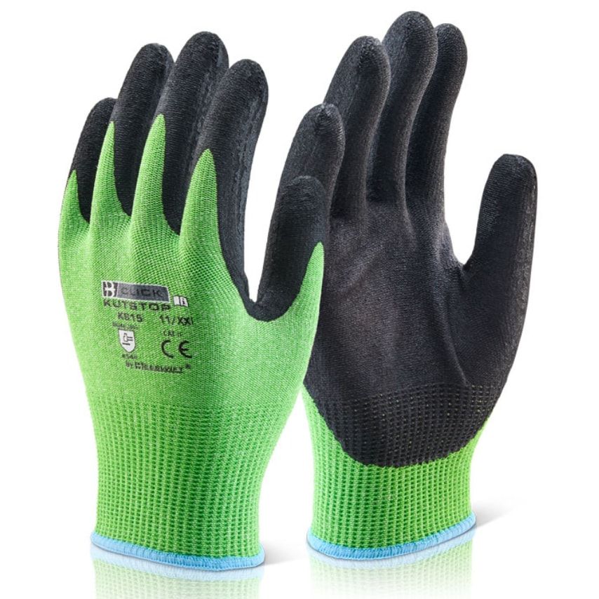 Beeswift KUTSTOP MICRO FOAM NITRILE GREEN CUT C 07/SMALL