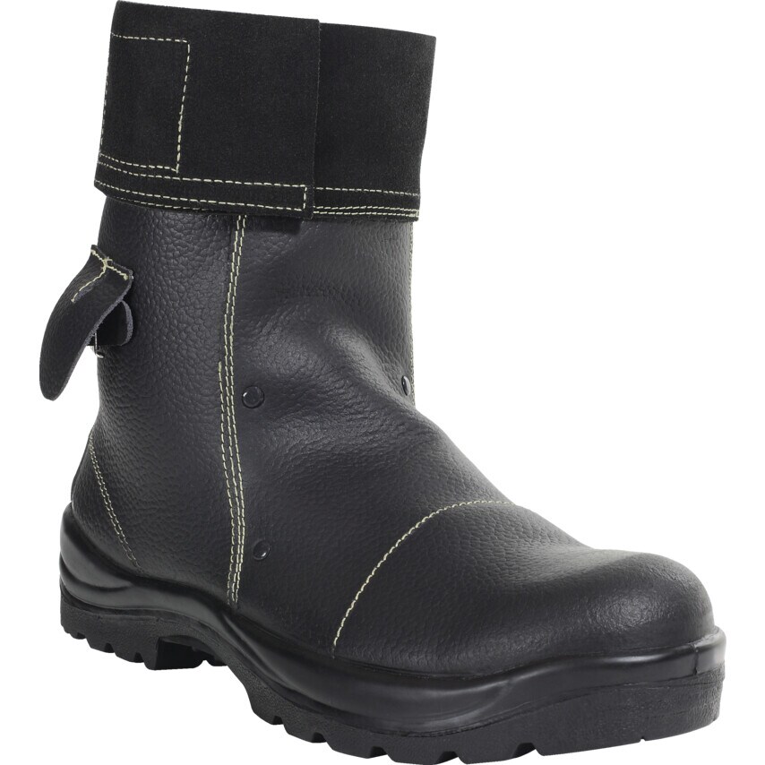 Perf PB25 Mid Leg Black Foundry Safety Boots Siz at Zoro