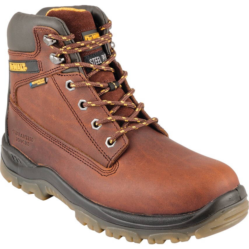 DeWalt Titanium Mens Brown Hiker Safety Boots - Size 10