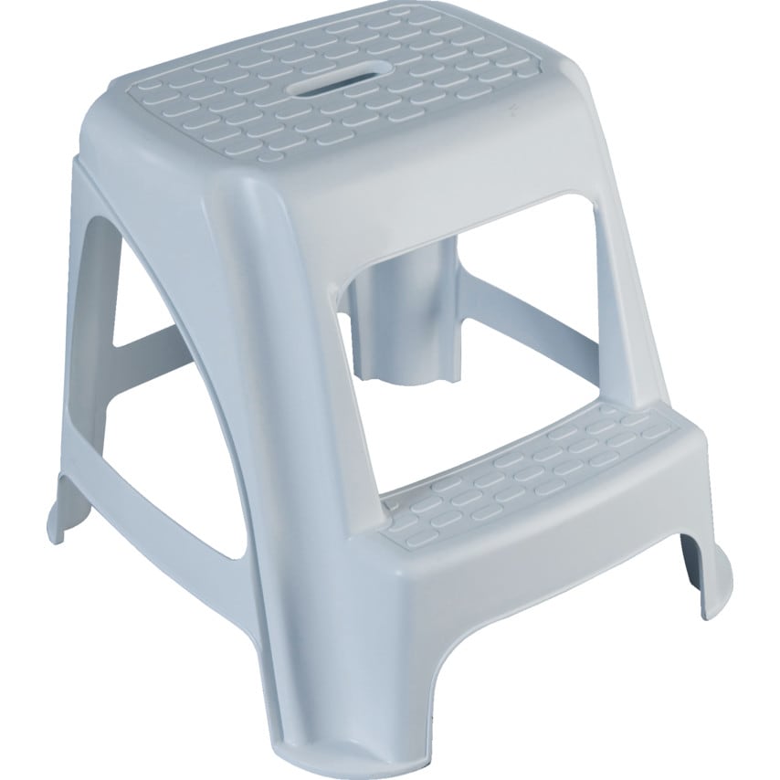 Lincoln Plastic Step Stool 480MM X 510MM X 410MM White Zoro UK