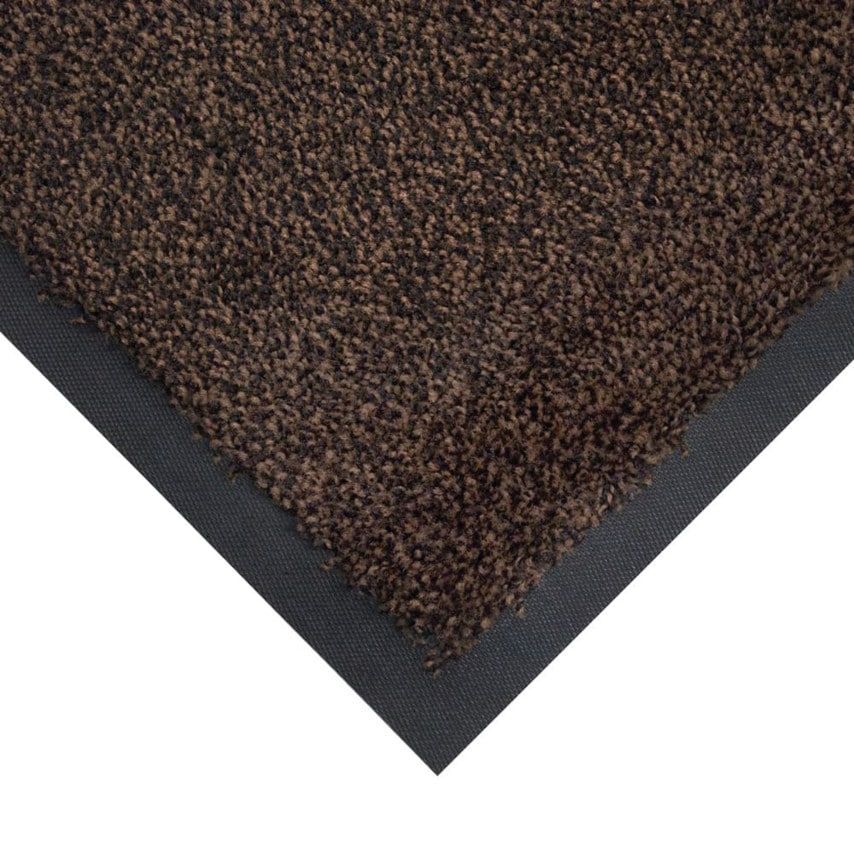 Coba 0.6m x 0.85m COBAwash Matting Brown & Black