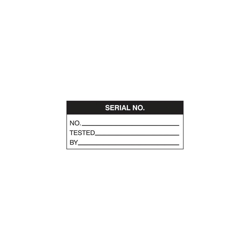 Allsigns Serial No Labels - 500/Roll