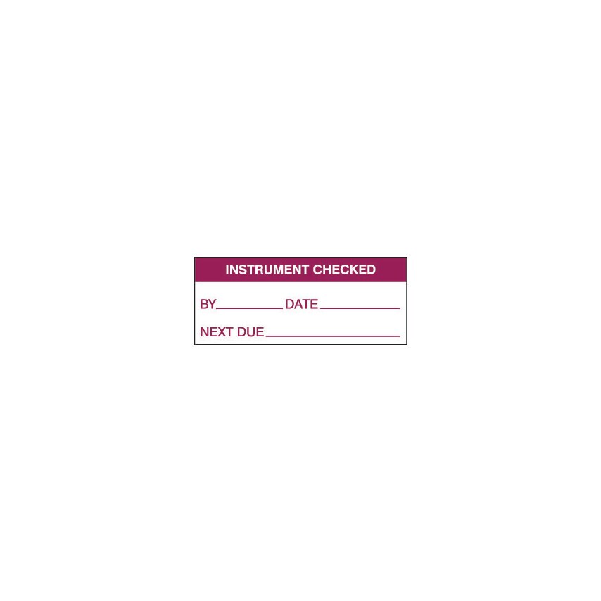 Allsigns Instrument Checked Labels - 500/Roll