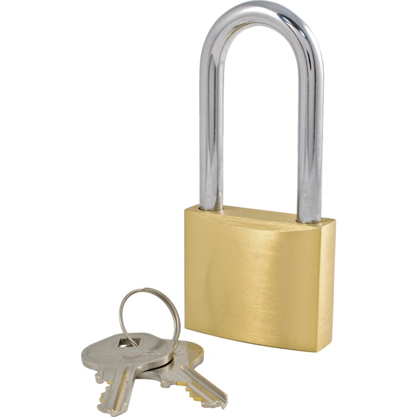 Matlock Brass Long Shackle Key Padlock 40MM Zoro UK
