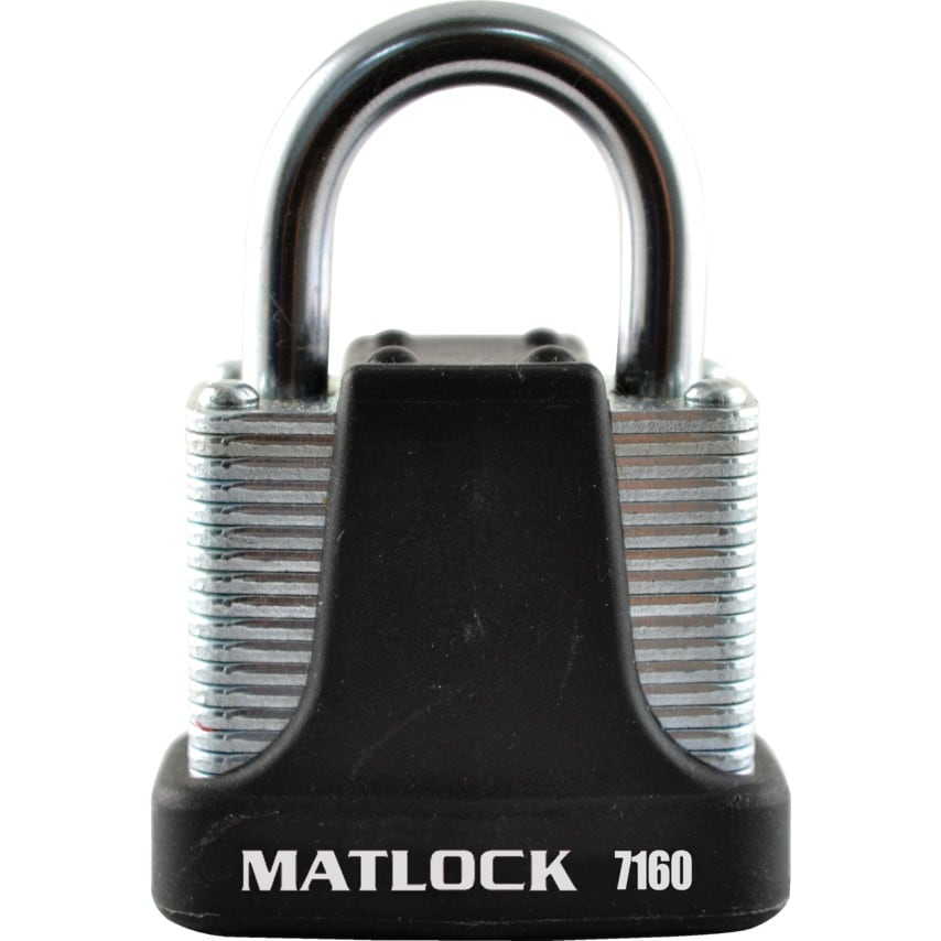 Matlock Strong Black Steel Keyed Alike Padlock - 40mm