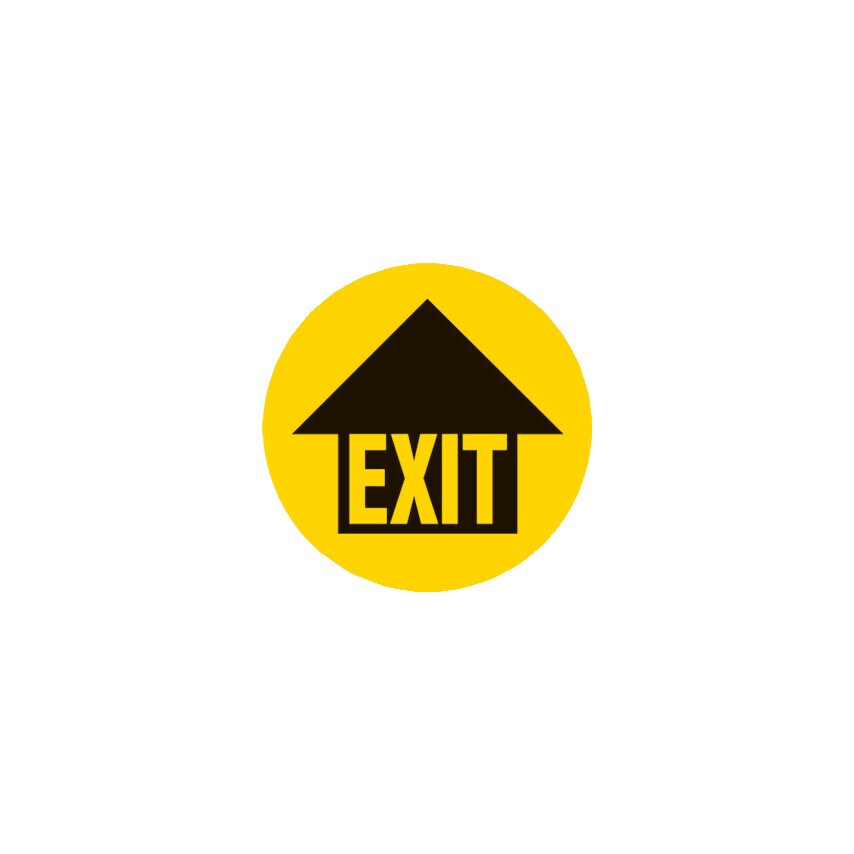 Beaverswood FM35 Floor Marker Exit PVC Film Sign - 430 x 430mm