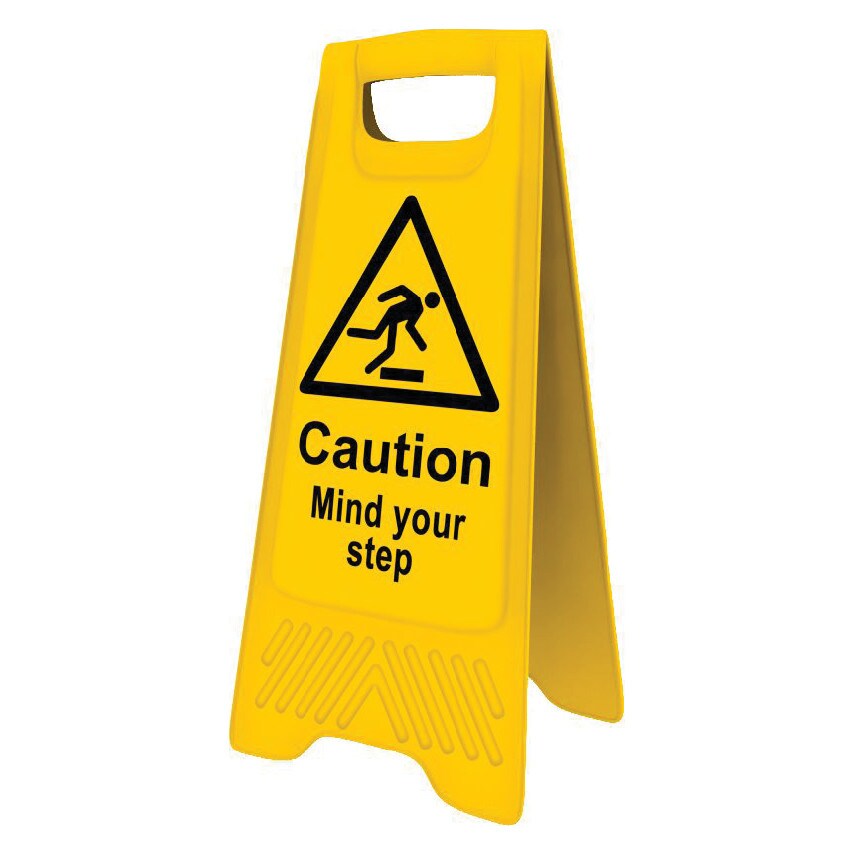 Sitesafe Mind Your Step A-frame Caution Sign - 300 x 620mm