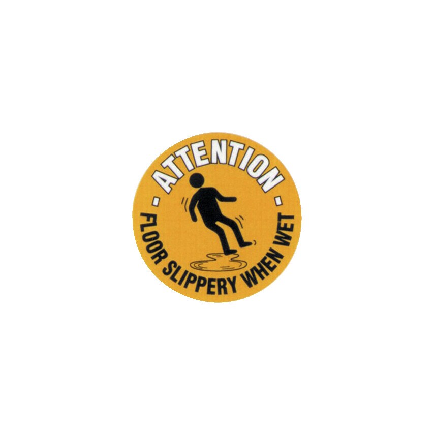 Beaverswood FM14 Floor Marker Floor Slippery When Wet PVC Film Sign - 430 x 430m