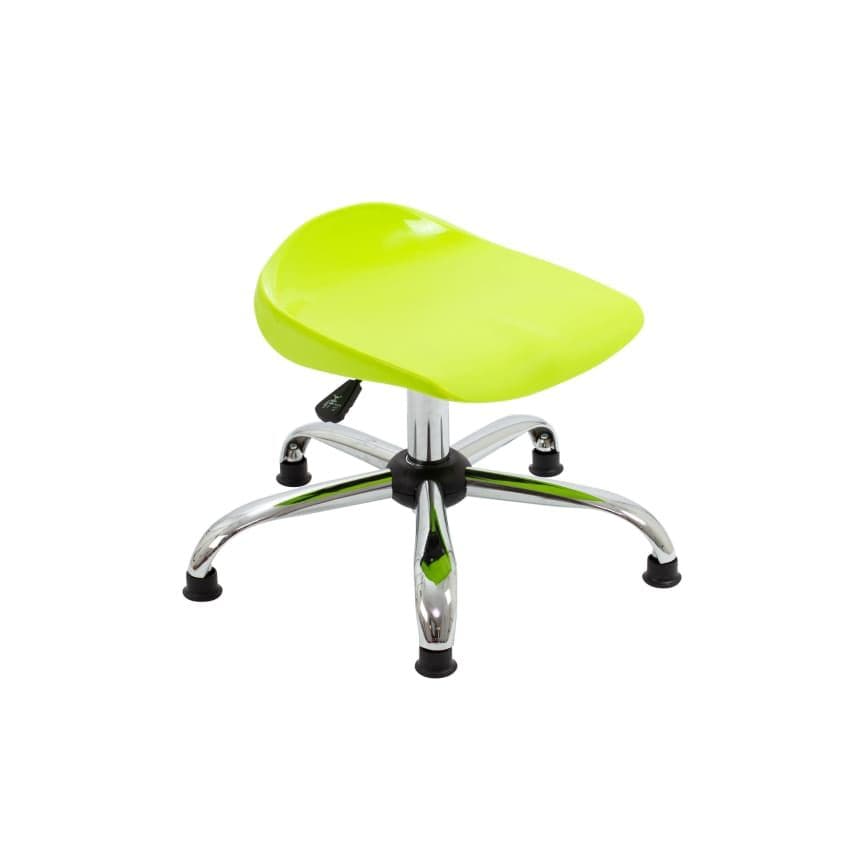 Tc Titan Swivel Junior Stool - 405-475mm Seat Height - Lime with Glides