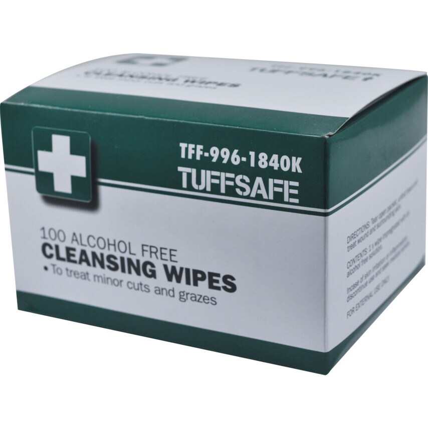 Tuffsafe Alcoholfree Cleansing Wipes, Pack of 100 Zoro UK