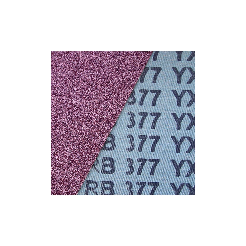 RB377YX - 100 X 1220MM Heavy and Semi-flexible Aluminium Oxide Abrasive Cloth Belt - P80.