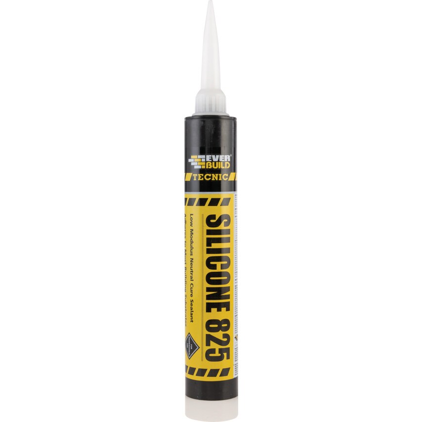 Everbuild 825 Anthracite Silicone Sealant 380ML