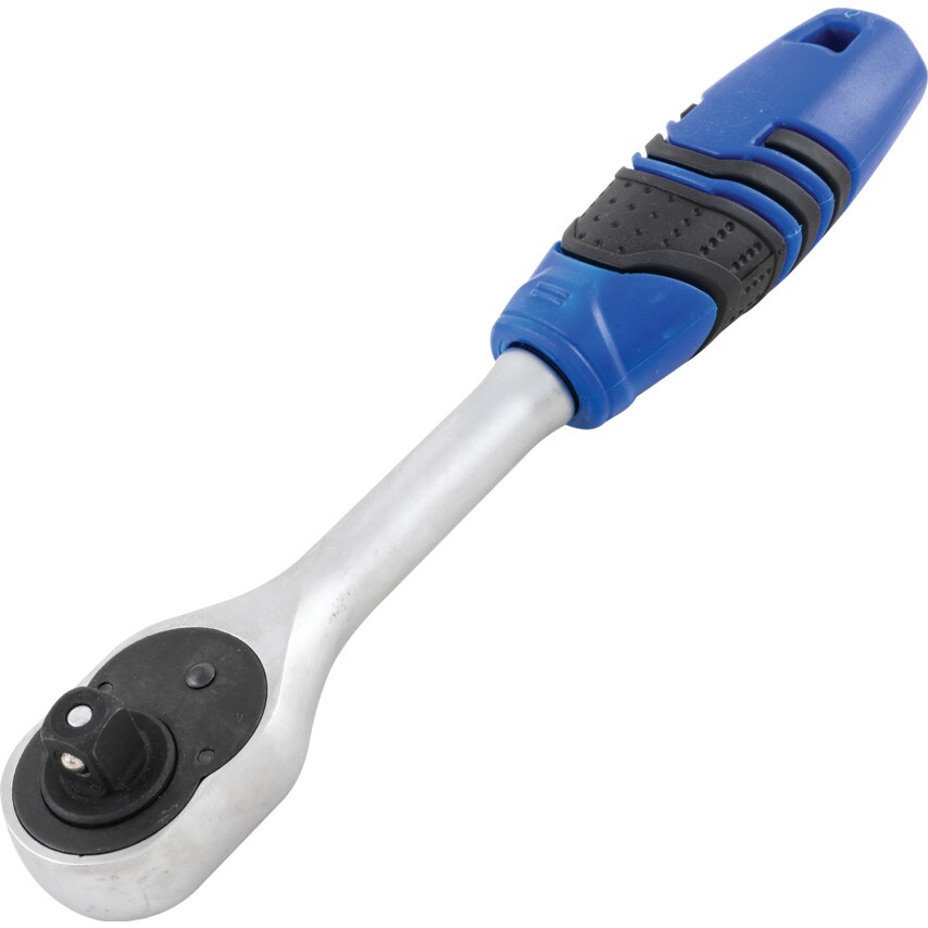 Square Drive Q/R 72T Ratchet Handle - Rubber