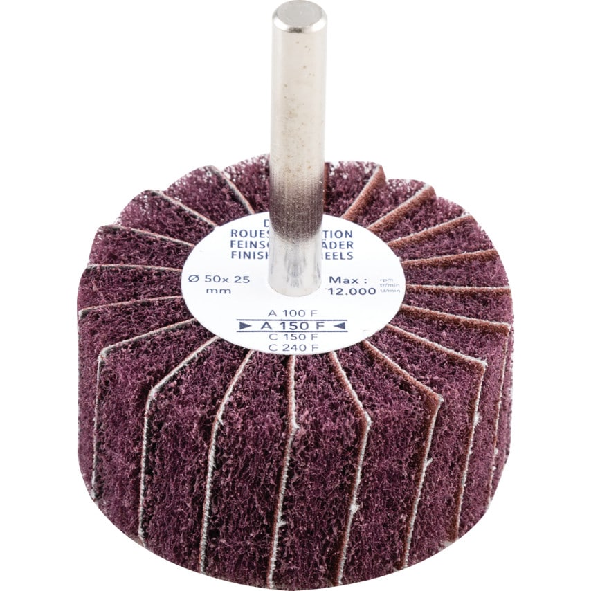 Brite Interleaved Finishing Wheels with Coated Abrasive Cloth