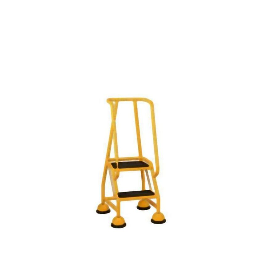 Steptek 2 Tread Step No Handrail Anti-slip Treads Yellow