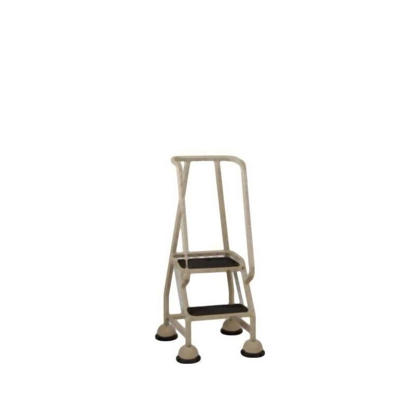 Steptek 2 Tread Step Single Handrail Anti-slip Treads Sand