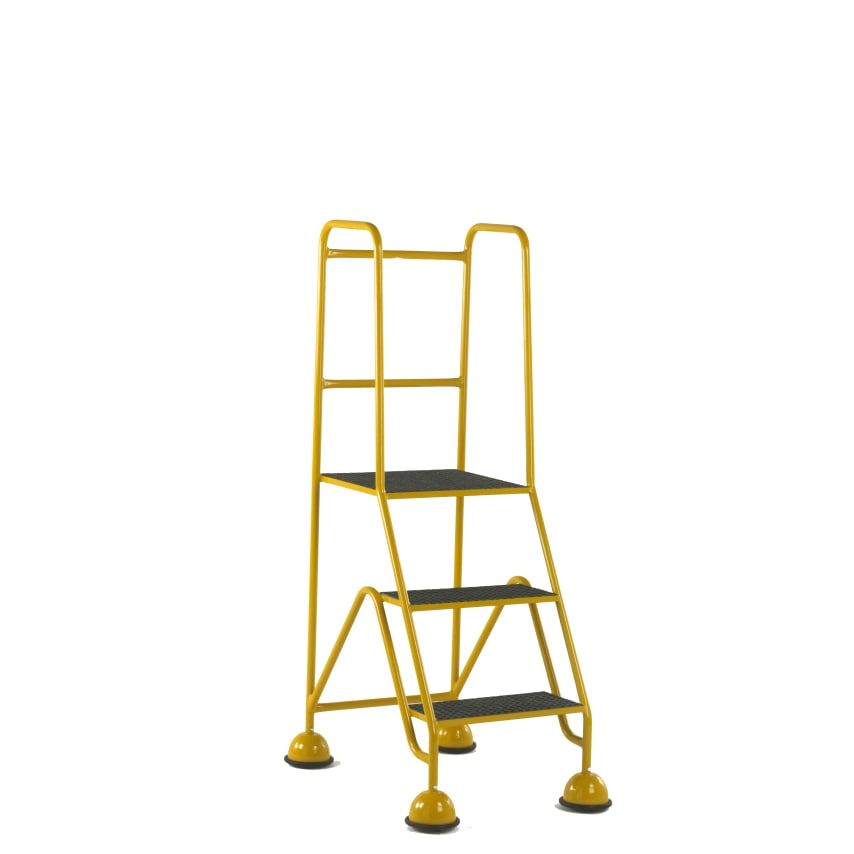 Steptek 3 Tread Step GRP Grating Treads Yellow