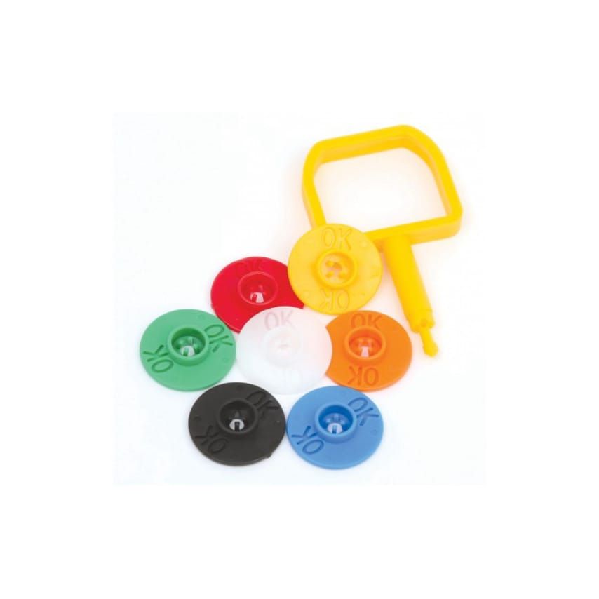Firechief Chubb-Type Pin & Orange OK Indicator, Pack of 25 (Pco/Orange)