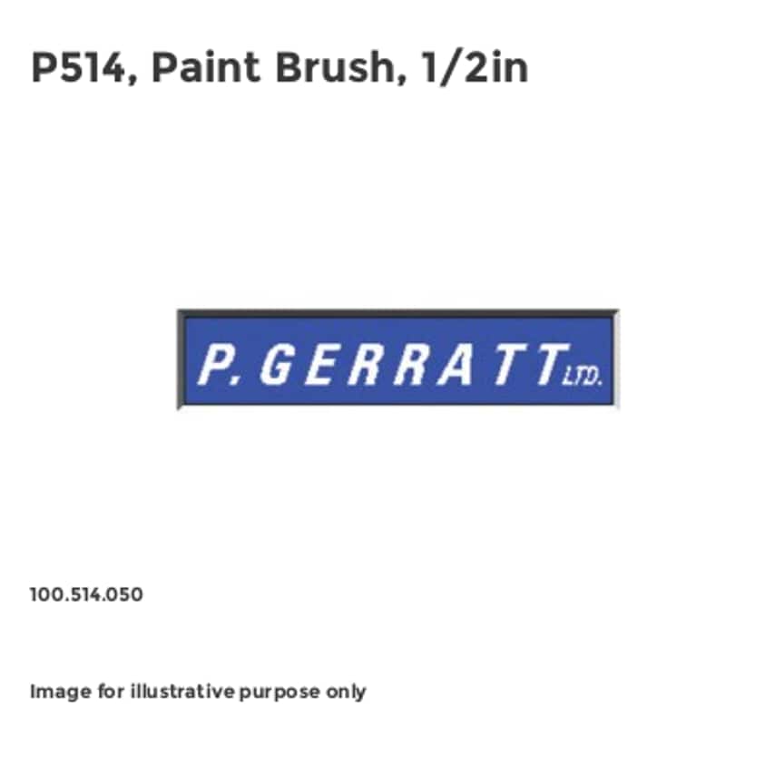 P. Gerratt P514, Paint Brush, 1/2in- you get 5